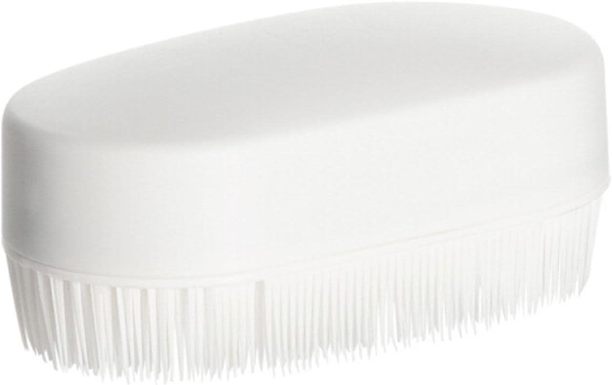 Laundry Scrub Brush, Brush Cleaning Shoe Household Clothes Shoes Scrubbing Detachable White Plastic for Countertops Bathtubs 