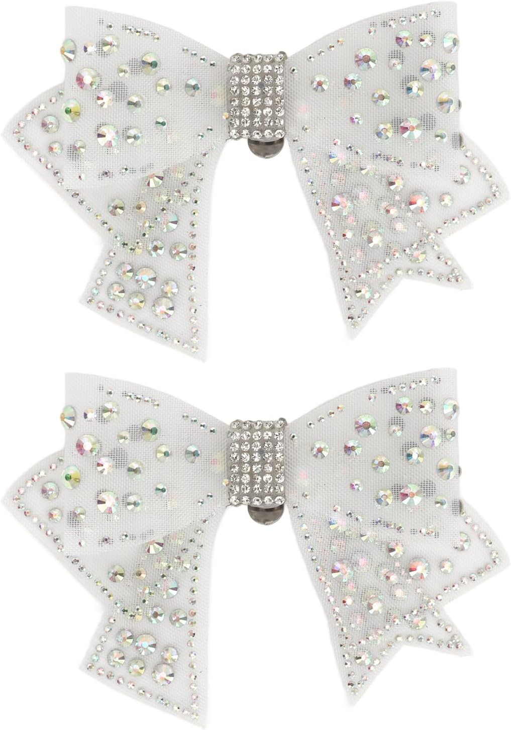 2 Pieces Bow Shoe Clips, Decorative Clips Rhinestone Buckle Shoes Decorations for Woman and Girl 