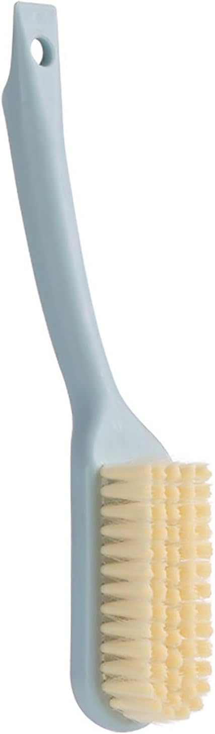 2Pcs Crevice Cleaning Brush, Bathroom Gaps Brush Multifunctional Long Handle Shoe All Purpose Scrubber with Ergonomic Handle(Blue) 