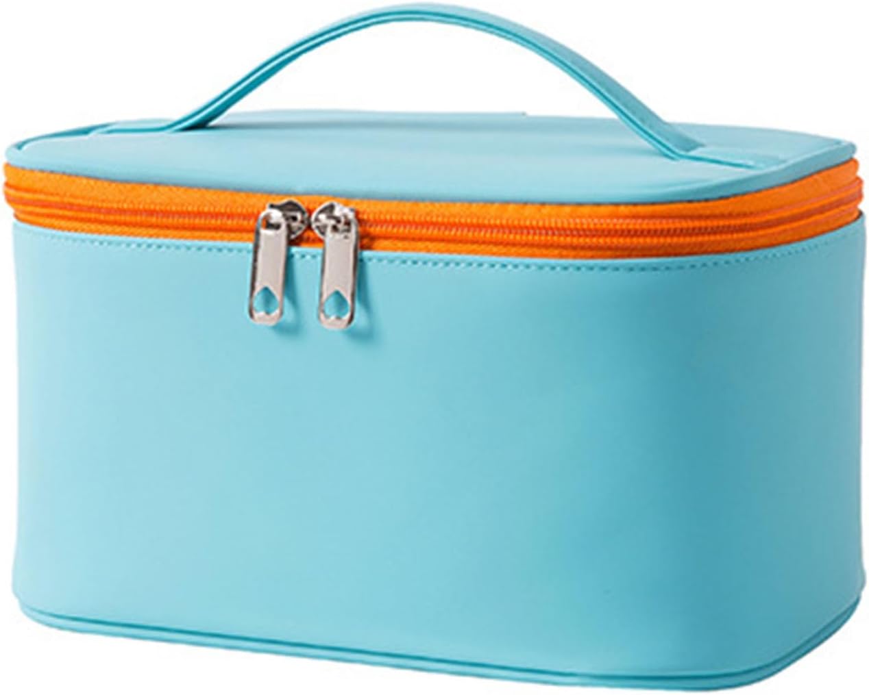 Large Capacity Travel Cosmetic Bag, Makeup Bag PU Leather Organizer Waterproof Pouch Portable for Women 
