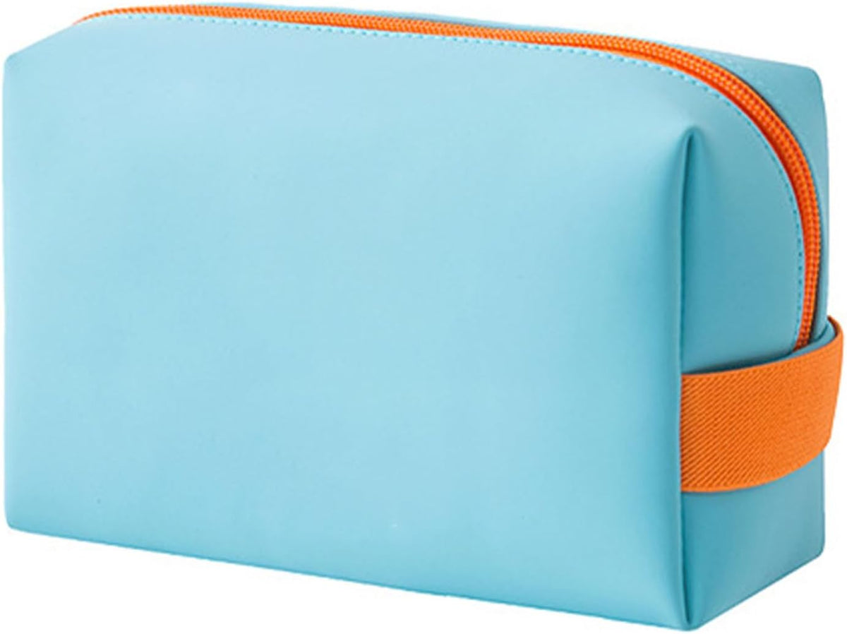 Travel Makeup Bag, PU Pouch Portable Toiletry Bag Large Capacity Cosmetic Storage Organizer 