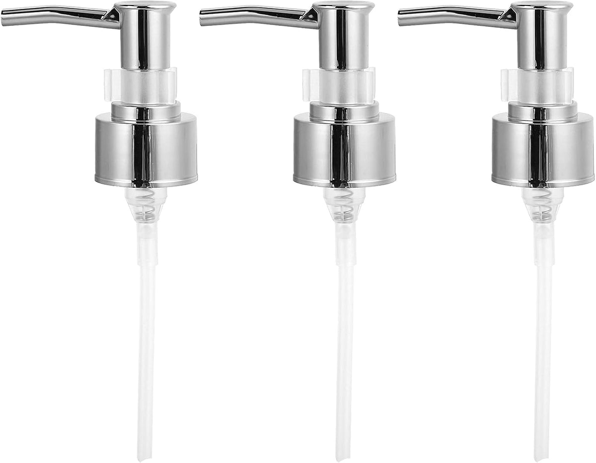 Hand Soap Pump, Pump Replacement Bottle Nozzle for Lotion Massage Oil Bottle(Silver ) 