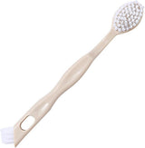 Sneaker Cleaner Brush, Multi Functional Shoe Brush Double Sided Washing Plastic Scrub for Stains (beige) 