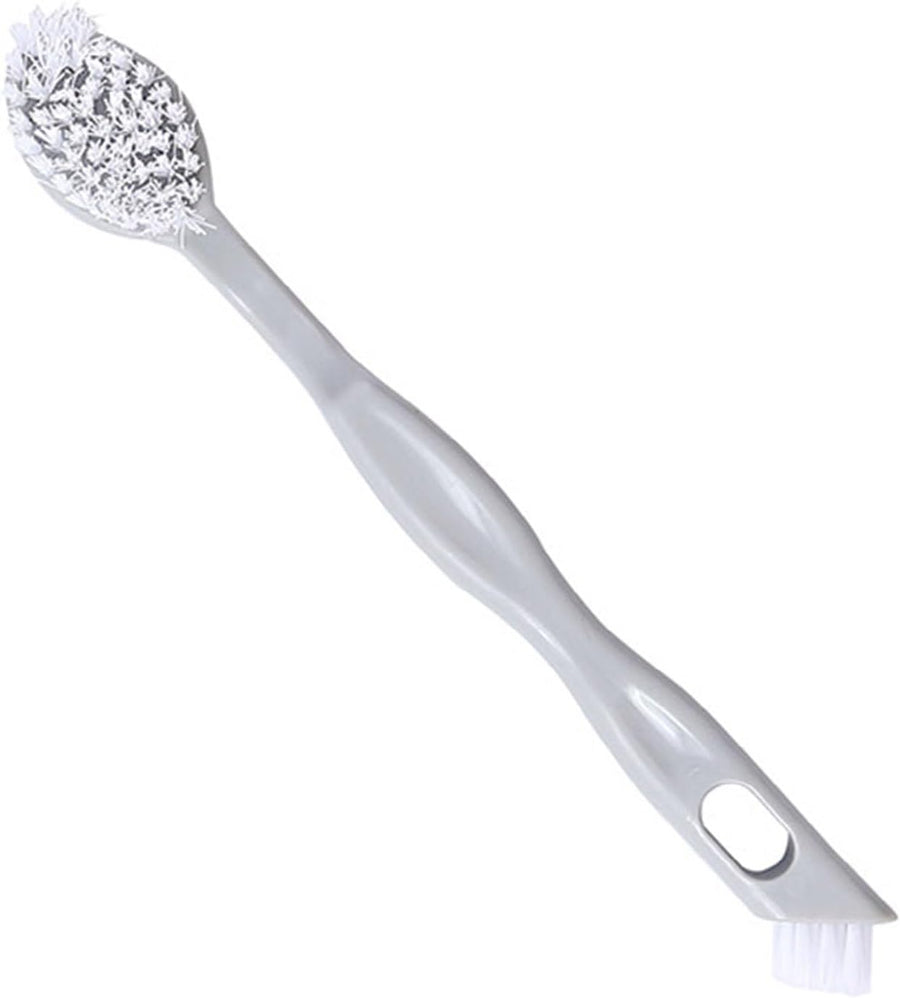 Sneaker Cleaner Brush, Multi Functional Shoe Brush Double Sided Washing Plastic Scrub for Stains (grey) 