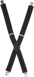 Mens Suspenders, 2 Inches Wide X Back Adjustable Suspenders with Heavy Duty Clips Men&