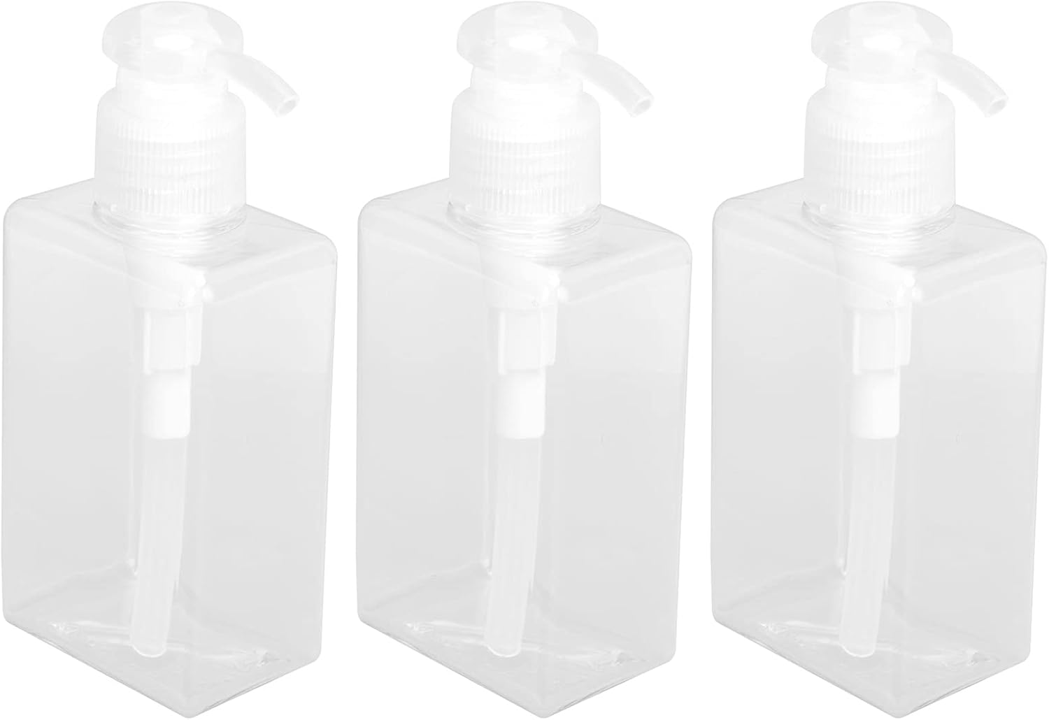3Pcs Travel Bottle, 150ml Pump Bottle Lotion Dispenser, Clear Reusable Body Wash Container Bottles Empty Liquid Hand Soap Containers Plastic Press For Kitchen Bathroom 