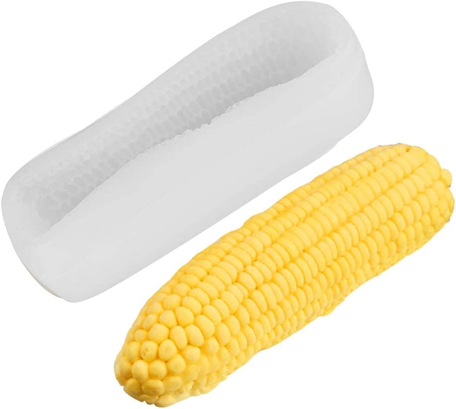 3D Corn Silicone Mold, Baking Molds Dessert Mould Shaped Candle for Mousse Cake, Pastry, Chocolate, Soap 