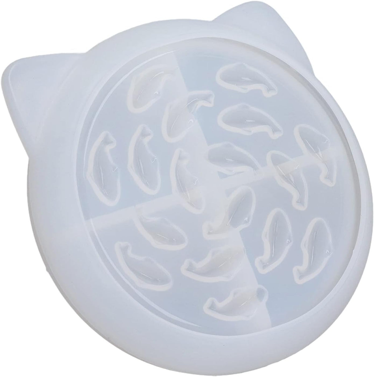Epoxy Resin Mold, Silicone Dog Bowl Molds Slow Feeder Food Bowls Water Plate Mould for Small Medium Dogs Cats Puppy(cat) 