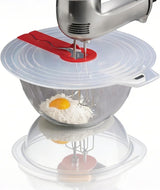 12 Inch Mixing Bowl Splatter Guard, Silicone Hand Mixer Shield Splash Guard Anti Cover for Baking & Cooking 