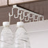 Mug Hooks Under Cabinet, Coffee Cup Cabinet No Drilling Hanger Hanging Cups Organizer for Kitchen Utensil Storage 