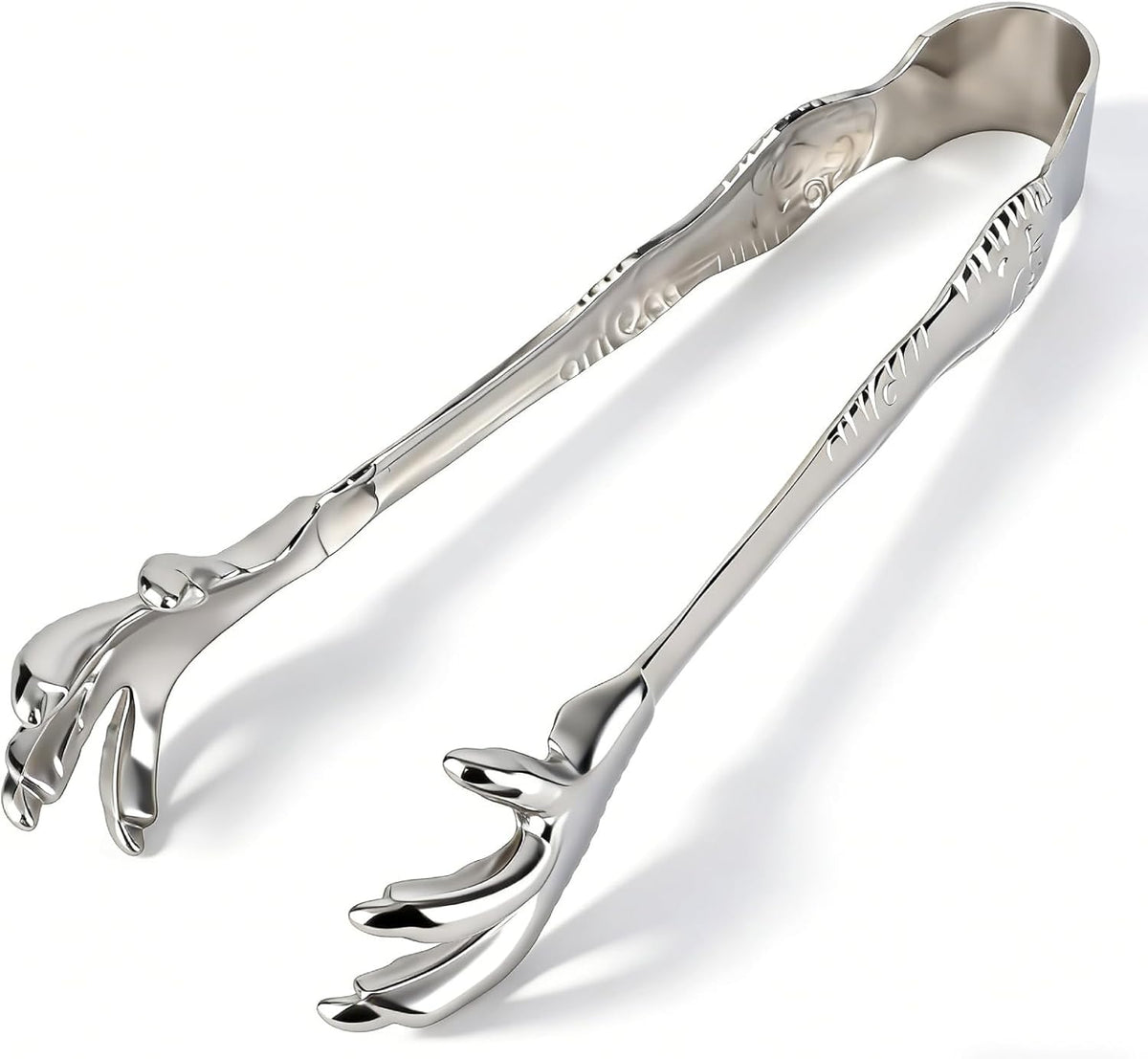 Stainless Steel Claw-Style Ice Tongs, Bar Hockey Special Eagle Claw Shape Tongs Serving Chicken Feet 