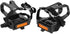 1 Pair Bike Pedals, Pedals with Toe Cages Road Bicycle Clip Adjustable Clips Straps for Wide Shoes Indoor Outdoor Cycling 