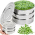 9" Stackable Stainless Steel Seed Sprouting Kit, 3-Tier Mesh Germination Tray, Sprout Grower with Lid Base, Microgreens Propagator for Beans Peas Broccoli Wheat Grass, Soil Free 