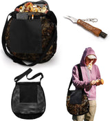 Foraging Bag, 2 Pcs Mushroom Kit with Bag and Foldable Knife, Morel Picking Basket, Practical Collecting Supplies Tools for Decor Lovers 