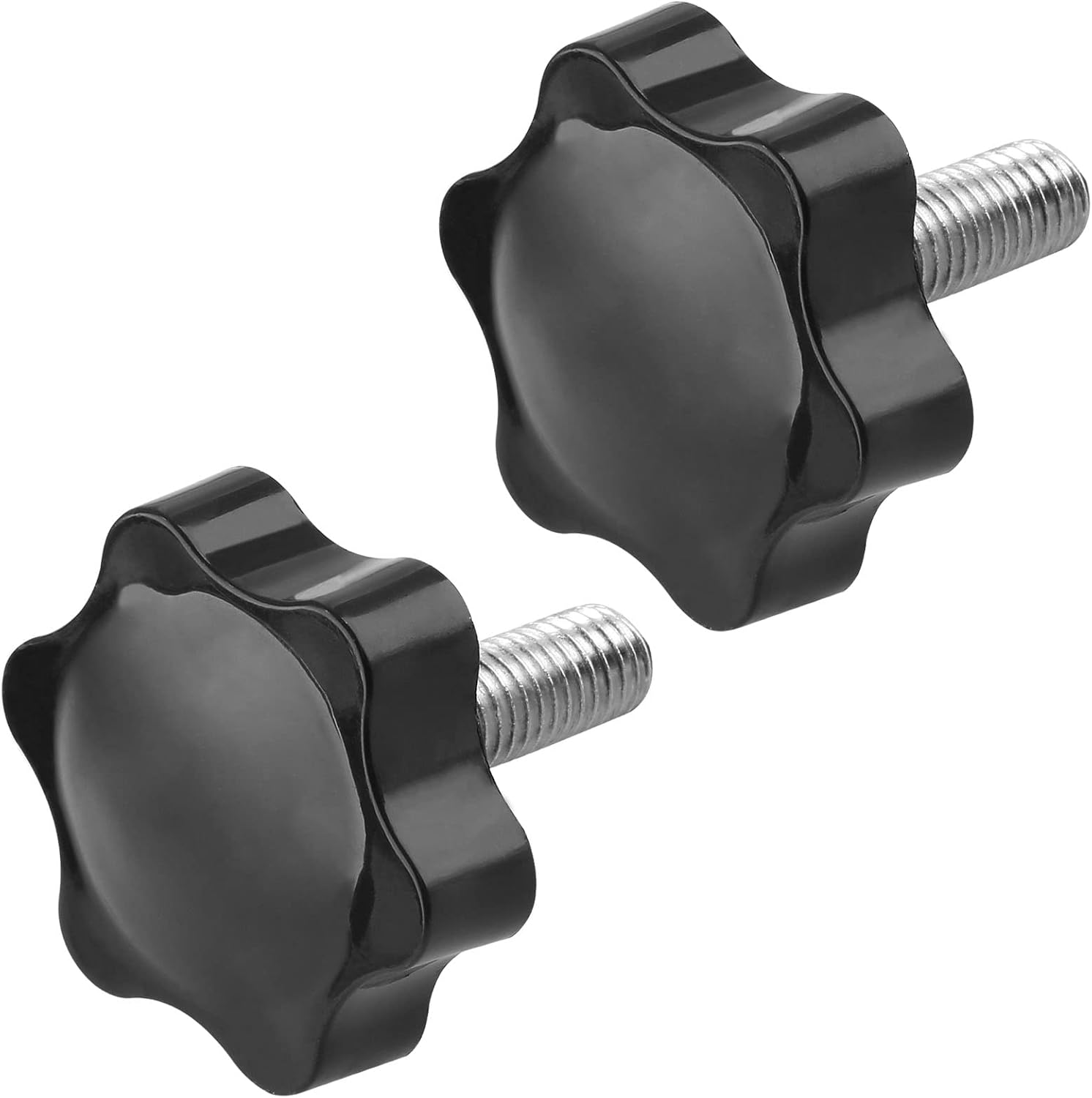 Screw - M8 x 20mm - Star-shaped knob - 2 pieces - Plastic - Hexagonal - Hand-tightening screw - For replacement