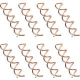 Spiral hair pins - rotating clips - knot rollers - DIY - rotating styling - hair sticks - hair styling tools - 20-piece set - rose gold