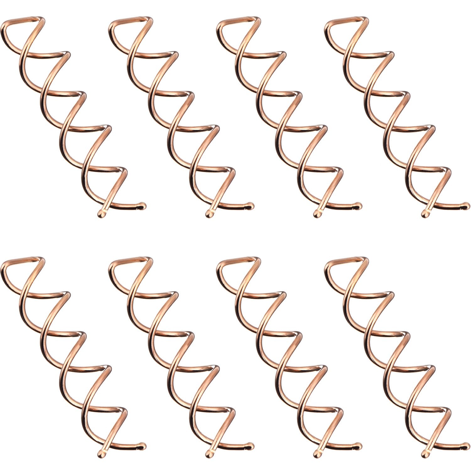 Spiral hair pins - rotating clips - knot rollers - DIY - rotating styling - hair sticks - hair styling tools - 20-piece set - rose gold
