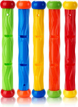 Diving stick - Dive toys - Kids' pool toys - Suitable for children aged 8-12 years - Pool toys - Colourful - Fast sinking - 5 colours