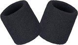 Wrist sweatbands - 2-piece sports sweatbands for men and women - for the gym - tennis - running - basketball - moisture-wicking
