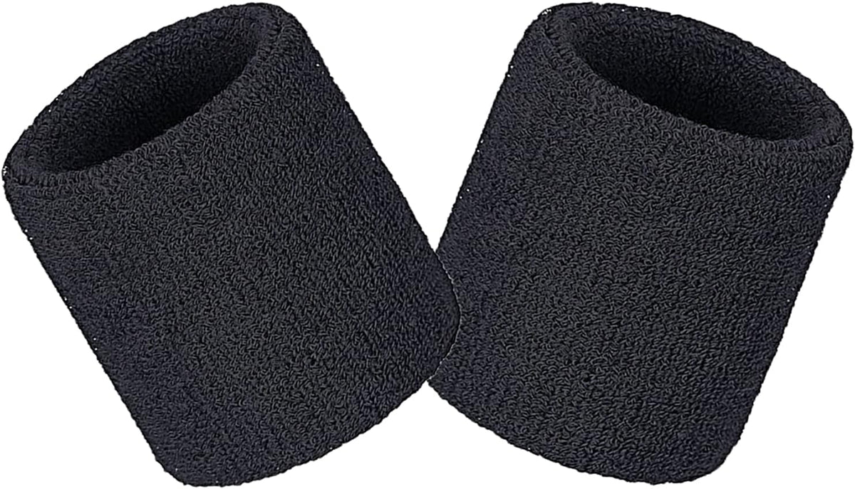 Wrist sweatbands - 2-piece sports sweatbands for men and women - for the gym - tennis - running - basketball - moisture-wicking