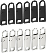 Reserve zips - 12-pack metal zips - removable - suitable for purses - clothing - jeans - suitcases - luggage