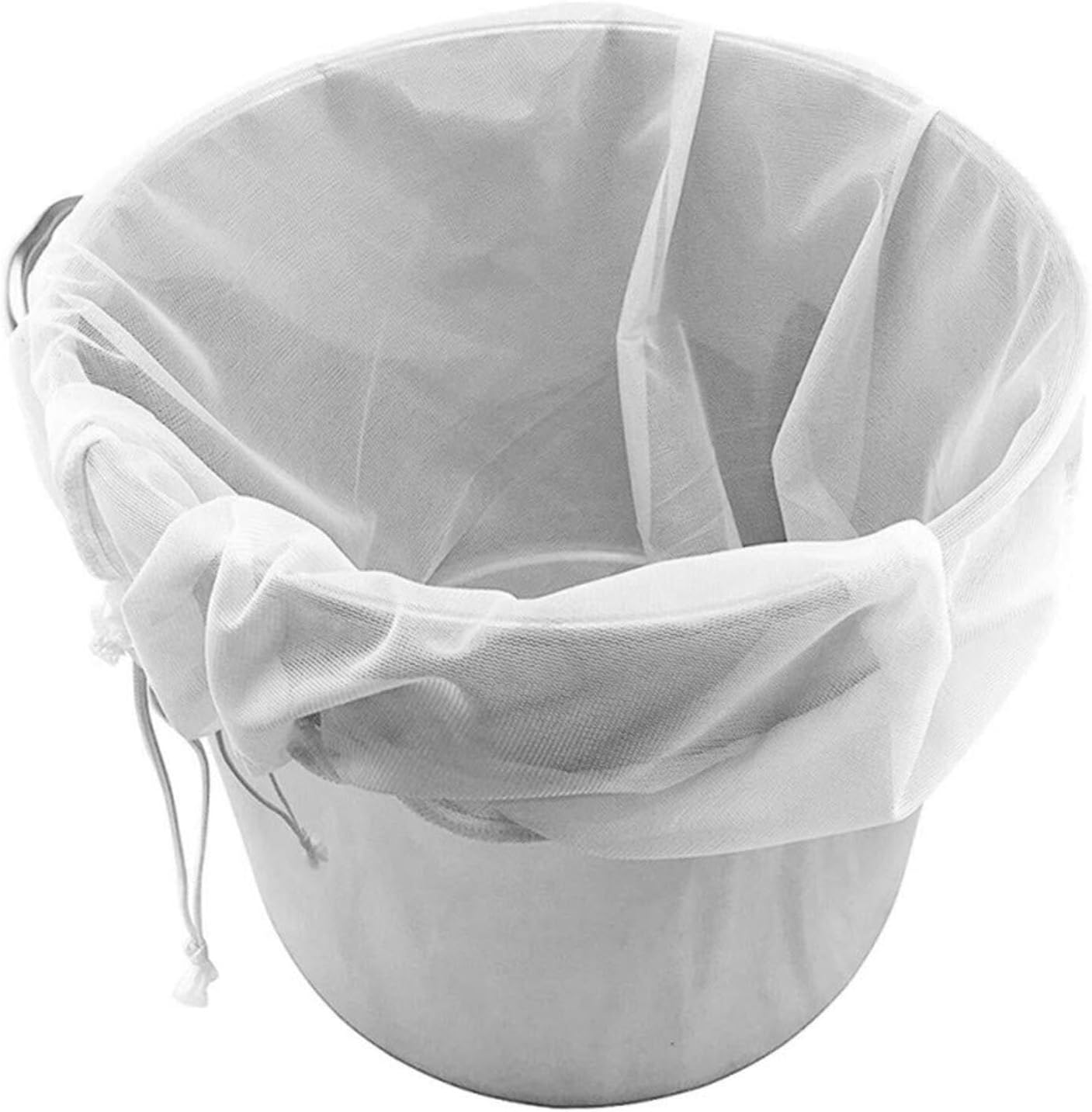 26" * 22" strainer bag for filtering home-brewed beer bags, wine, jam, fruit, nuts, milk, and yoghurt - jelly bag for making jam - reusable
