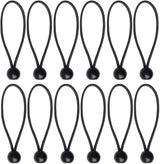 12 Black sailcloth bungee balls for banners - sailcloths - pavilions - tents - bungee hooks - stalls - flagpoles