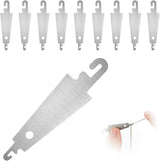 10 pieces of embroidery and cross-stitch needle threader tool - stainless steel hook needle threader - manual threader for needles with large eyes - Sewing Tools Consumables Accessories
