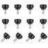 12 pieces M4 x 10 mm knurled thumb screws - display screws - mounting screws - carbon steel clamp knobs - grip thumb screws - mounting thumb screws