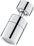 Faucet spray head for kitchen and sink taps - 360° swivel dual-function sprayer - 80-degree swivel tap spout with wide angle - Extended sprayer for taps - Splash-proof spray head for kitchen tap spouts