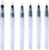 Refillable watercolour brush set: 6 watercolour brushes with refillable reservoirs - watercolour brushes with fine, medium and large tips for watercolour painting and sketching