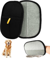 2-piece pet hair removal gloves, static pet hair removal gloves, double-sided grooming gloves, reusable pet hair removal gloves for cleaning and grooming, suitable for sofas, carpets and clothing