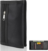 Heren Slim Wallet UK Simple Lightweight Compact RFID Blocking Soft Secure Credit Card Holder for 6 Cards and Banknotes Suitable for Travel Men Dad Friend Birthday Gift Charcoal Black