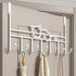 Door hooks, coat hangers for jackets, towels, bags, bathrobes (1 pack, white)