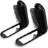2 pieces of foldable hairbrush - portable travel hairbrush with pocket-sized mirror, anti-static mini hairbrush - small compact massage comb, hair styling tool - for women, girls, home, travel, gym, purse (black)