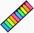 Sticky note labels, 200 sticky note labels, sticky note bookmarks in 2 shapes, mini file labels for marking pages and jotting down inspiration