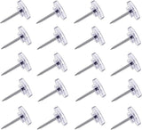 Pushpins, transparent pushpins, flat pushpins with steel points and transparent plastic heads, transparent pushpins for school, office, noticeboards, 150 pieces