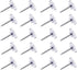Pushpins, transparent pushpins, flat pushpins with steel points and transparent plastic heads, transparent pushpins for school, office, noticeboards, 150 pieces