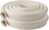 Edge protection strips, 2M * 2 rolls foam safety strips, anti-bump strips for kids, thickened soft protection strips, corner protectors for babies, children and toddlers - cream white