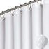 Shower Curtain - Waffle Shower Curtain - 180 x 200 cm - White Shower Curtain - Textured Fabric - Bathroom Shower Curtain - Waterproof - Machine Washable