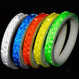 Reflective tape - 5 colours - Night safety - Reflective warning stickers - Waterproof - Outdoor - Reflective tape for bike wheels - Suitable for bikes, trailers and motorcycles
