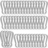 Karabiner Hook - 50 pieces - M6 - Karabiner Hook Clip - Spring - Karabiner Hook - Keychain - For gym - Climbing lock - Karabiner Hook Clip - Hanging plants - Outdoor camping - Hiking