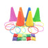 Spelset - 3-in-1 plastic kegel ring toss game - sandbag for kids - garden playset - indoor and outdoor playset for children (26 pieces)