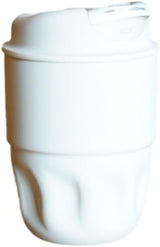 Insulated coffee mug - stainless steel travel cup - 12oz vacuum insulated mug - leak-proof with lid - suitable for hot and cold drinks - ideal for sport, office and outdoor activities (white)