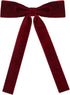 Western String Ties for Men Velvet Western Colonel Bolo Bow Tie Solid Color Clip On Bowtie for Wedding Cosplay