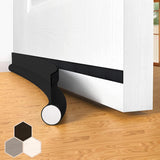 Door stopper, draft excluder, draft excluder, 37 inch, cuttable, draft excluder, insulator, sound insulation, heat insulation, insulation, insect repellent, suitable for indoor and outdoor doors, 1 pack, black