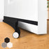 Door stopper, draft excluder, draft excluder, 37 inch, cuttable, draft excluder, insulator, sound insulation, heat insulation, insulation, insect repellent, suitable for indoor and outdoor doors, 1 pack, black