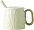 Ceramic mug for home - 8.4 oz plain coffee/tea mug - Dopamine Mood - Coffee mug for reading/studying (green)