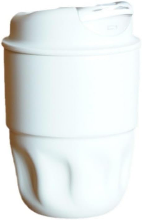 Insulated coffee mug - stainless steel travel cup - 12oz vacuum insulated mug - leak-proof with lid - suitable for hot and cold drinks - ideal for sport, office and outdoor activities (white)