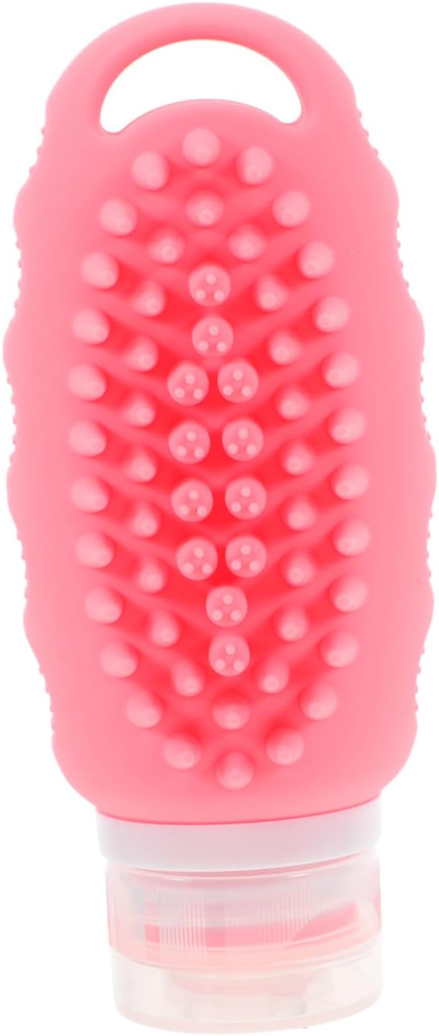 Portable silicone travel bottles - 3-pack reusable toiletries of 90 ml - Suitable for shampoo, conditioner and hair oil - Lightweight travel accessory - Suitable for both men and women